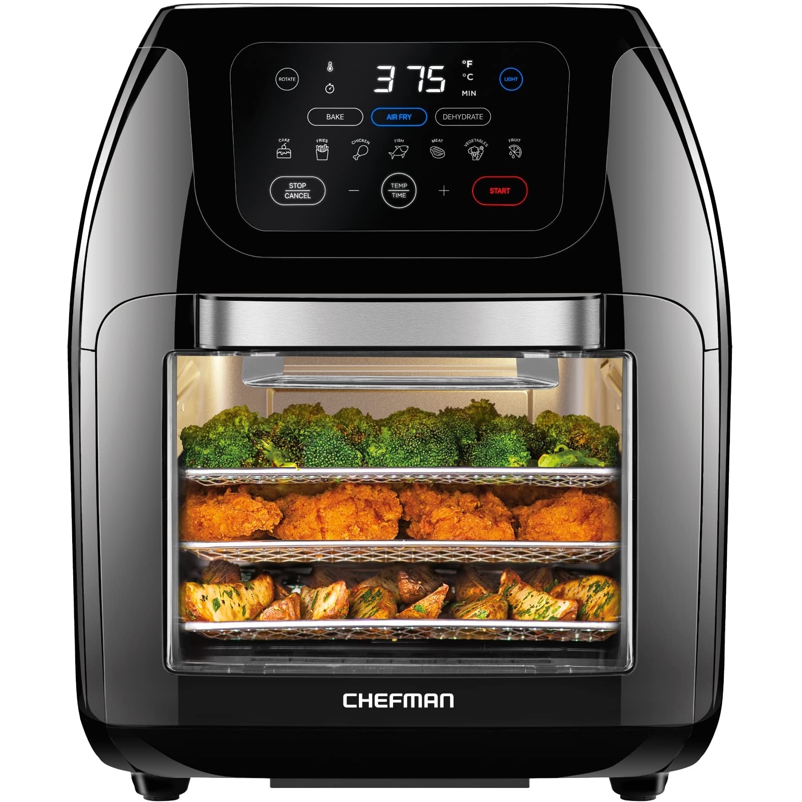 Air fryer sales dehydrator rotisserie